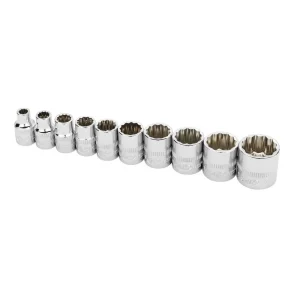 Ingersoll Rand Hand Tools 10 Piece 3/8 In. Drive Shallow Socket Set – SAE 12-Pt 752048X - view 3