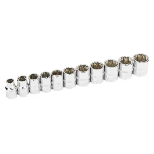 Ingersoll Rand Hand Tools 11 Piece 3/8 In. Drive Shallow Socket Set – Metric 12-Pt 752047X - view 3