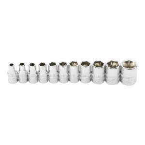 Ingersoll Rand Hand Tools 11 Piece 1/4 In. Drive Shallow Socket Set – SAE 6-Pt 752044X - view 2