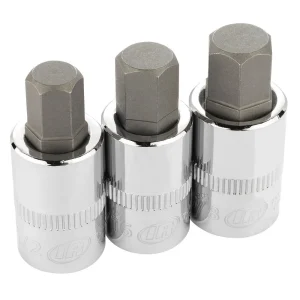 Ingersoll Rand Hand Tools 3 Piece 1/2 In. Drive SAE Hex Bit Socket Set 752030X - view 3