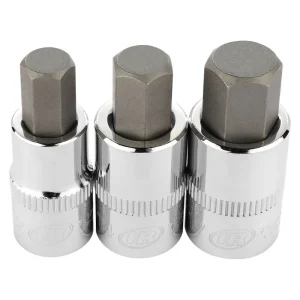 Ingersoll Rand Hand Tools 3 Piece 1/2 In. Drive Metric Hex Bit Socket Set 752029X - view 2