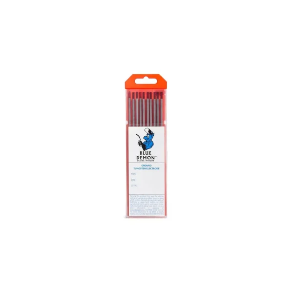 Blue Demon EWTh-2 2% Thoriated Tungsten Electrode 1/8in x 7in x 10 Pack TE2T-18-10T