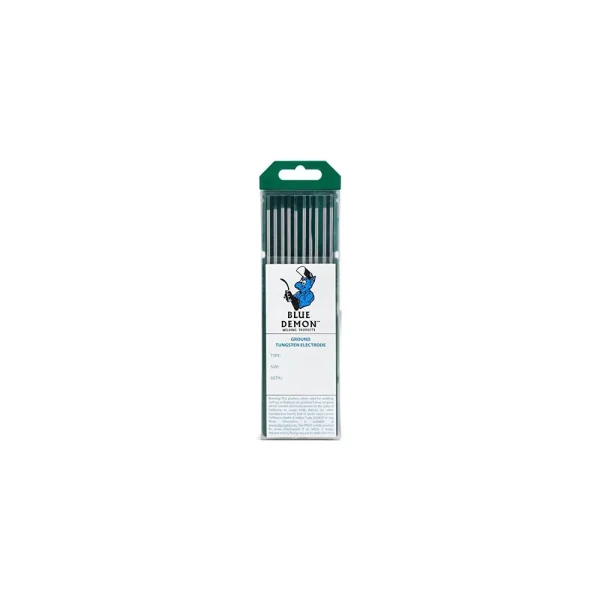Blue Demon EWP Pure Tungsten Electrode 1/8in x 7in x 10 Pack TEP-18-10T