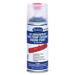Eastwood 2K AeroSpray High Temp Ceramic Engine Paint Gloss Red - view 2