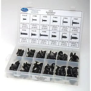 Black Nylon Retainer Assortment – 168pcs – Disco Automotive - view 2
