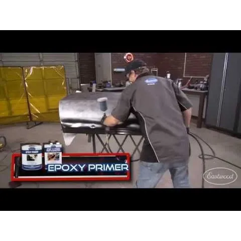Eastwood Black Epoxy Primer and Catalyst for Automotive Car Paint – Quarts