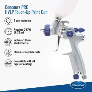 Concours PRO HVLP Detail Touch-Up Spray Paint Gun 1.0mm - view 3