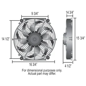 Derale Performance 16 in Reversible Electric Tornado Fan - view 3