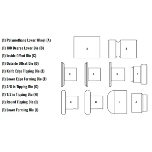 Eastwood Bead Roller Metal Fabrication Forming Dies - view 4