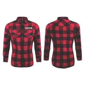 WOMEN’S RED/BLACK FLANNEL SHIRT – S