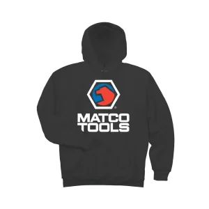 MEN’S BLACK TEAM SHOP HOODIE WITH MATCO ICONIC LOGO – 3XL
