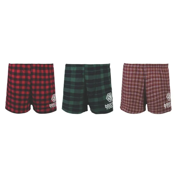 PLAID BOXER SHORTS 3-PACK – L
