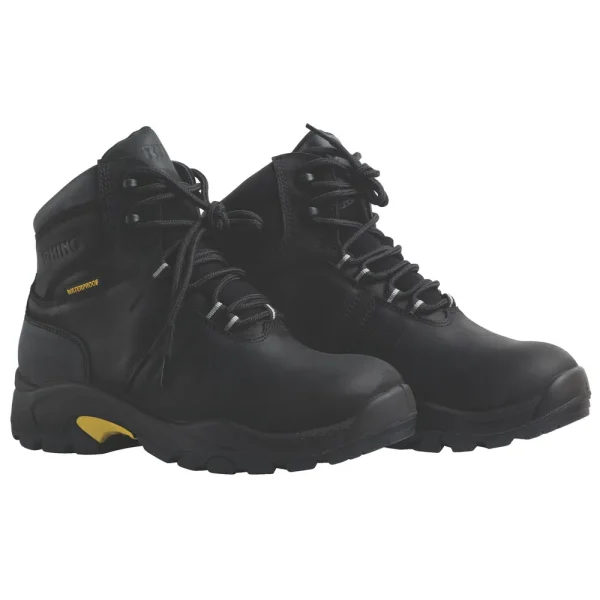 BLACK LACE UP BOOT SIZE 8
