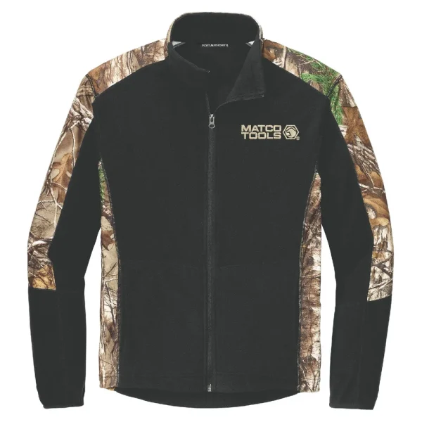 CAMO MICROFLEECE FULL ZIP JACKET – M