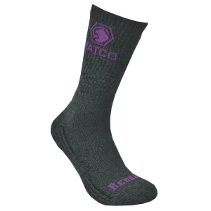 WOMEN’S REDBACK MATCO CREW SOCKS, HEATHER GREY – 6 PAIRS