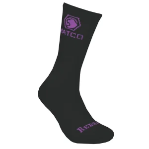 WOMEN’S REDBACK MATCO CREW SOCKS, BLACK – 6 PAIRS