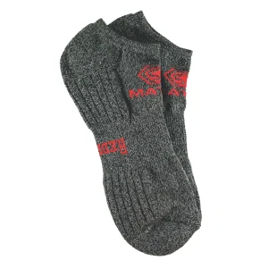 MEN’S REDBACK MATCO BAMBOO NO SHOW SOCKS, HEATHER GREY – 6 PAIRS