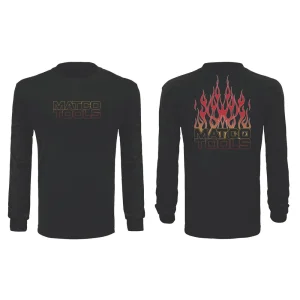 GRADIENT FLAMES LONG SLEEVE T-SHIRT – 3XL
