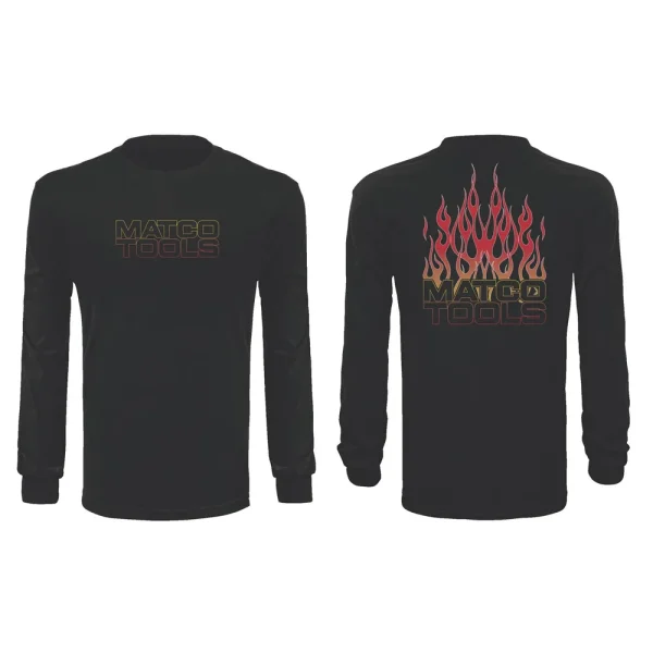 GRADIENT FLAMES LONG SLEEVE T-SHIRT – 3XL