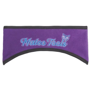 PURPLE/BLACK FLEECE HEADBAND