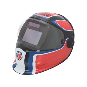 AUTO-DARKENING WELDING HELMET – RED/WHITE/BLUE