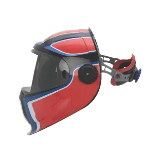 AUTO-DARKENING WELDING HELMET – RED/WHITE/BLUE - view 3