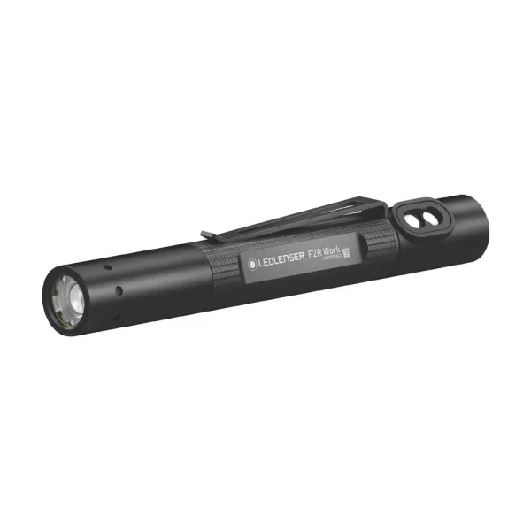 LEDLENSER P2R WORK 110 LUMENS RECHARGEABLE PEN LIGHT-BLACK
