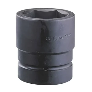 Genius Tools 2-1/2″ Dr. 75mm Jumbo Impact Socket (CR-Mo) – 920475