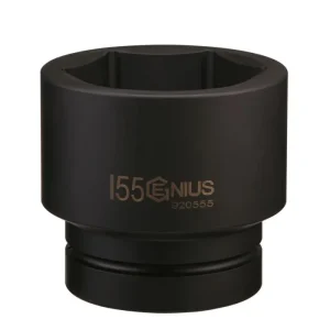 Genius Tools 2-1/2″ Dr. 2-9/16″ Jumbo Impact Socket (CR-Mo) – 920782