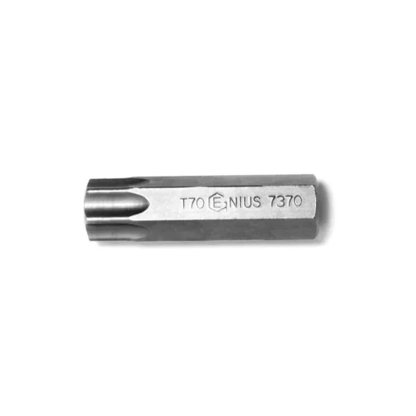 Genius Tools 14mm Hex Shank, T-70 Tamperproof Star Bit 56mmL – 7370