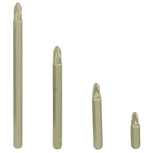 Genius Tools 5/16″ Hex Shank, PZ 1 Posidriv Screwdriver Bit 56mmL – 1321
