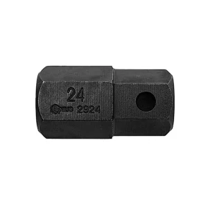 Genius Tools 22mm Hex Shank, 24mm Hex Impact Screwdriver Bit, 50mmL – 2924