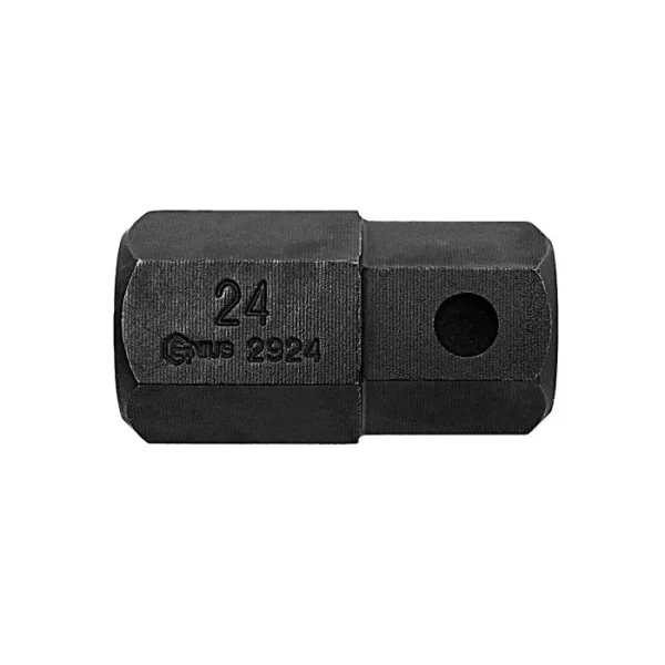 Genius Tools 22mm Hex Shank, 24mm Hex Impact Screwdriver Bit, 50mmL – 2924