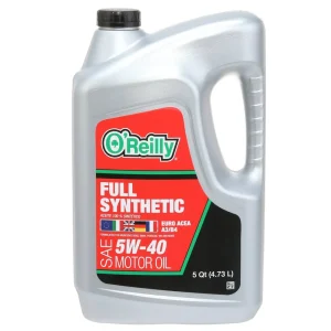 O’Reilly Full Synthetic Motor Oil 5W-40 5 Quart – SYN5-40-5QT