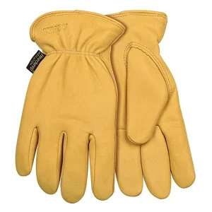 Kinco 90HK-L Men’s Lined Grain Deerskin Driver Glove with Heatkeep, Large