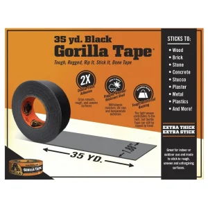 Gorilla Glue 6035180 Black Duct Tape, 1.88″ x 35 yd - view 2