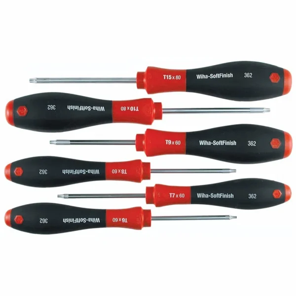Wiha 6-Piece Torx SoftFinish Screwdriver Set (36291)