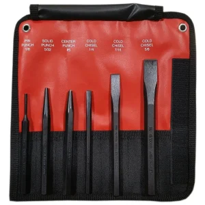 Mayhew 31406 6 – Piece Hardened Steel Punch & Chisel Set