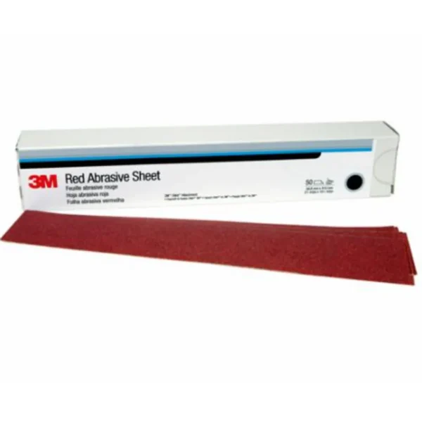 3M 2-3/4″ X 16-1/2″ P80 Hookit Red Abrasive Sheet 316U (01181)