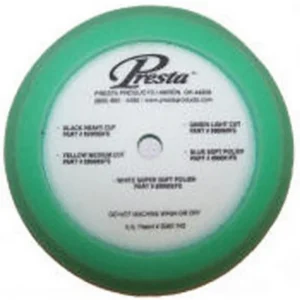 Presta Products 9″ Foam Polishing Pad Light Green Auto Scratch Remover (890137)