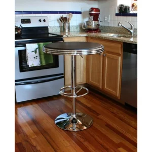 AmeriHome Soda Fountain Style Bar Table – Black (SFTABLE) - view 2
