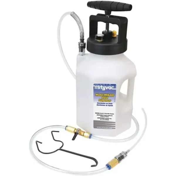 Mityvac 1-Gallon Fluid Dispenser With Manual Pump And Pressure Gauge (MV6400)