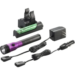 Streamlight Stinger LED HL High Lumen Flashlight, Purple – 120V DC (75482)