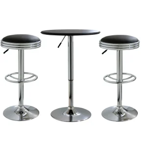 AmeriHome Adjustable Height Bar Set – 3 Piece (BSSET5)
