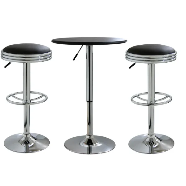 AmeriHome Adjustable Height Bar Set – 3 Piece (BSSET5)