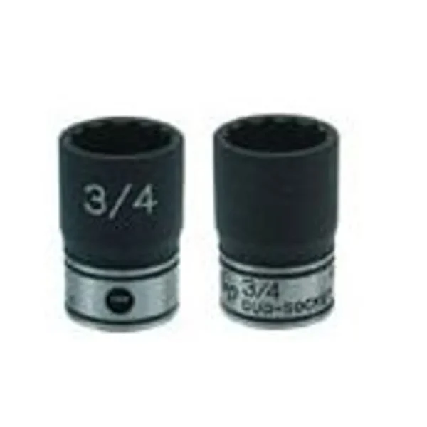 Grey Pneumatic 1/4″ Drive X 3/16″ Standard Duo 12 Point Impact Socket (89106R)