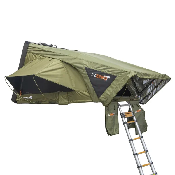 23ZERO Armadillo® A3 Hardshell Rooftop Tent – Left Opening, Optional Annex (230HSARMA3L)