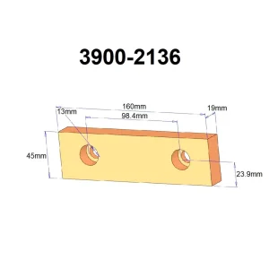 HHIP SPARE JAWS FOR 6″ #3900-2103 MILLING VISE (3900-2136) - view 2