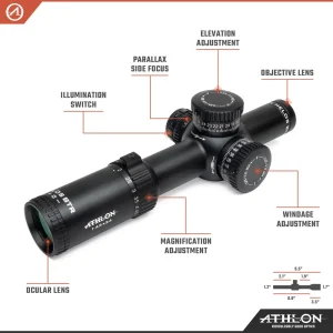 Athlon Optics Helos BTR 1-4.5×24 ATSR3 SFP IR MOA Reticle (214101) - view 3