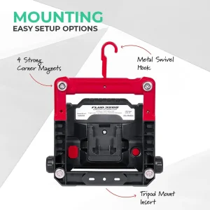 Master Tailgaters LED Work Flood Light Compatible for Makita 18v Battery (ML-FMA04) - view 4